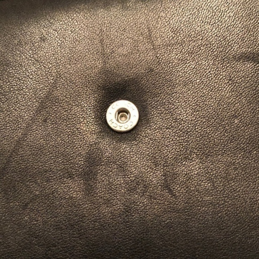 Coach checkbook wallet black leather - Picture 5 of 8